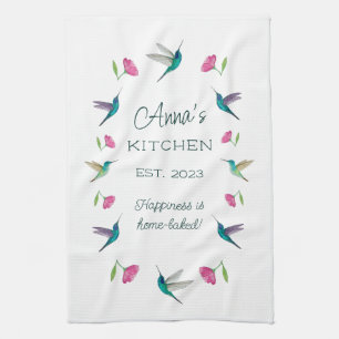Custom Hummingbird Kitchen Towel