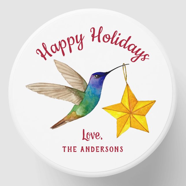 Custom Hummingbird Mini Candle Favors (Front)