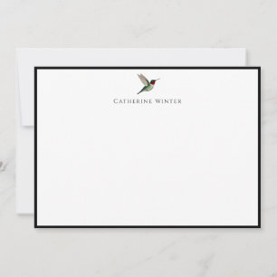 Custom Hummingbird Note Card