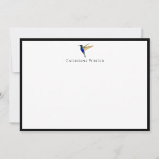 Custom Hummingbird Note Card