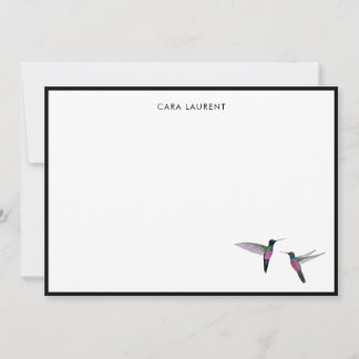 Custom Hummingbird Note Card