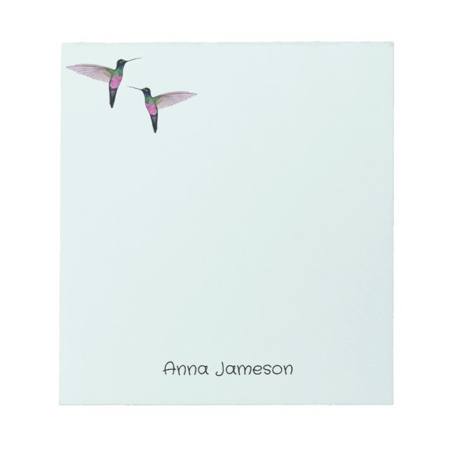 Custom Hummingbird Notepad (Front)