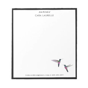 Custom Hummingbird Notepad