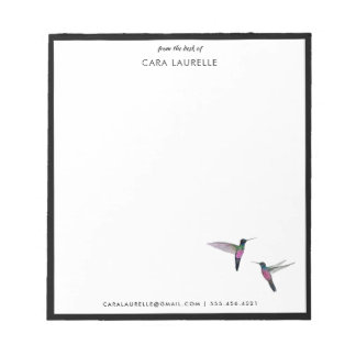 Custom Hummingbird Notepad
