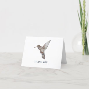 Custom Hummingbird Painting Thank You Card
