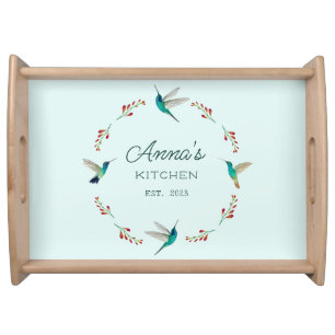Custom Hummingbird   Serving Tray
