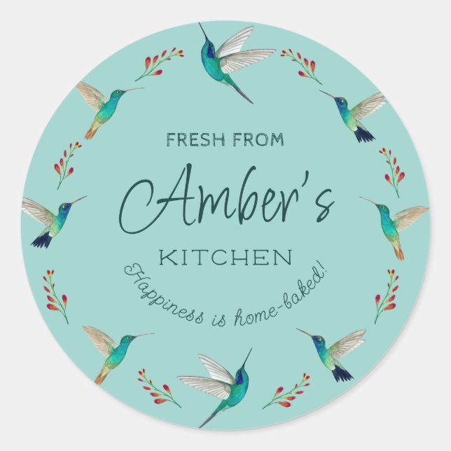 Custom Hummingbird Stickers (Front)