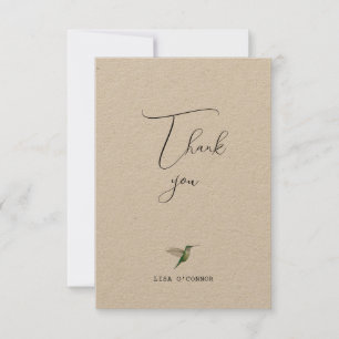 Custom Hummingbird Thank you Card