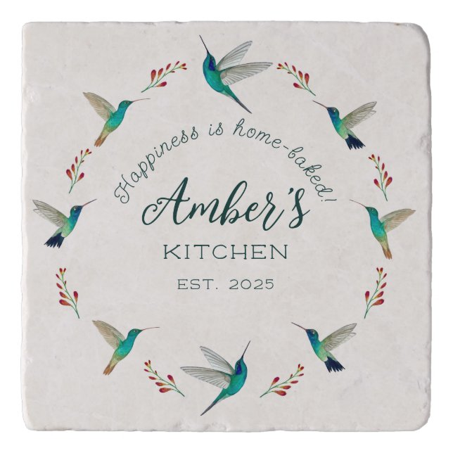 Custom Hummingbird   Trivet (Front)