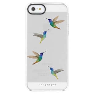 Custom Hummingbird Clear iPhone SE/5/5s Case