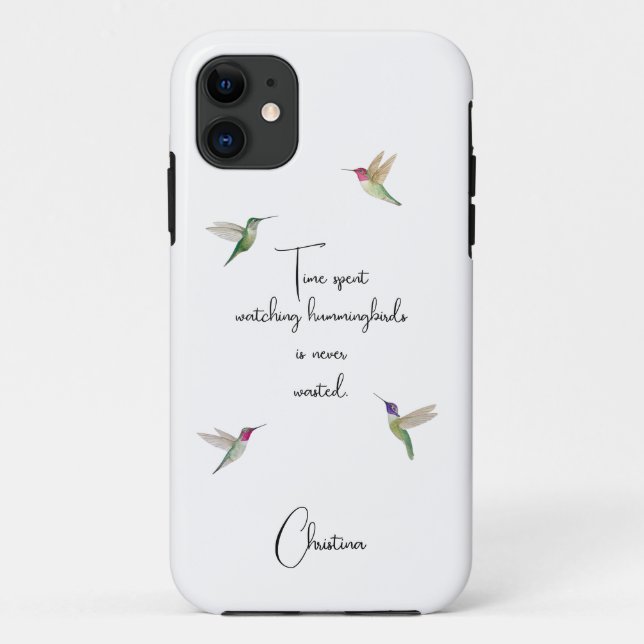 Custom Hummingbirds Case-Mate iPhone Case (Back)