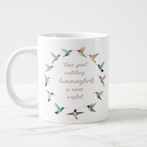 Custom Hummingbirds Giant Coffee Mug