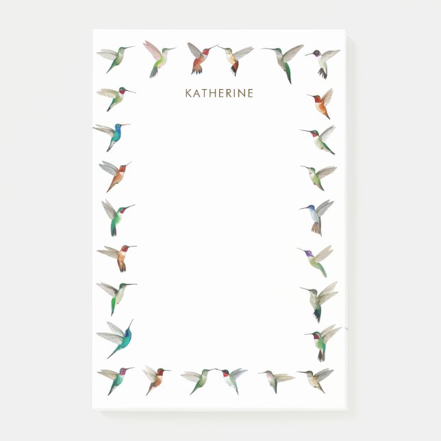 Custom Hummingbirds Notes (Front)