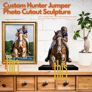 Custom Hunter Jumper Photo Cutout Sculpture