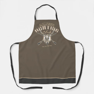 Custom Hunter NAME Deer Trophy Rifle Hunting Club Apron