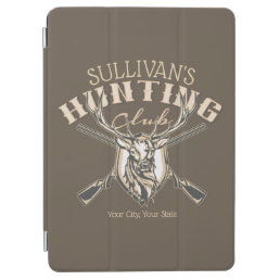 Custom Hunter NAME Deer Trophy Rifle Hunting Club iPad Air Cover