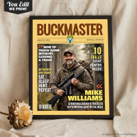 Custom Hunting Magazine Cover, Gift for Hunter