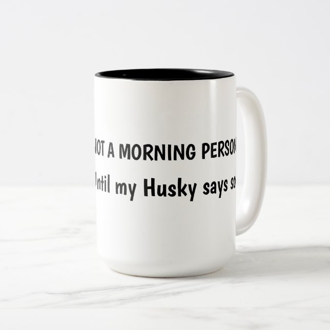 Custom Husky Coffee Mug (Front Right)