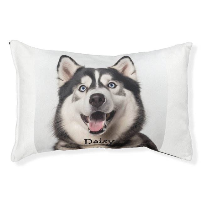 Custom Husky Dog Pet Animal  Pet Bed (Front)