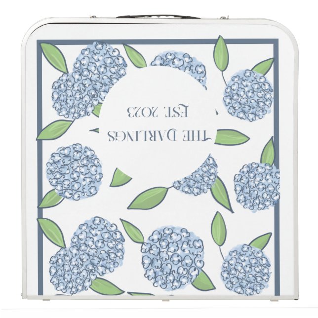 Custom Hydrangea Weekend Lawn Game Beer Pong Table (Folded)