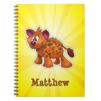 Custom Hyena Notebook Yellow