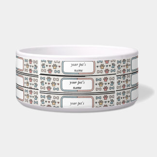 Custom Hygge Pet Bowl Personalized Dog or Cat Food