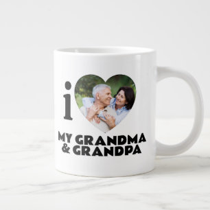  Custom “I Heart” Photo & Text  Giant Coffee Mug
