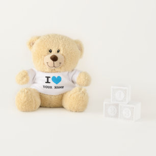 Custom i heart teddy bear for newborn baby