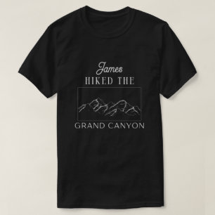 custom i hiked the grand canyon funny hiking T-Shirt