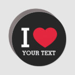 Custom "I Love"  Car Magnet