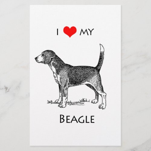 Custom I Love My Beagle Dog