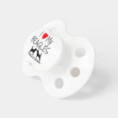 Custom I Love My Beagles Pacifier (Front Right)