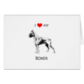 Custom I Love My Boxer Dog Heart (Front Horizontal)