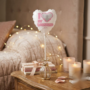 Custom I Love My Boyfriend – Add Photo & Name Balloon