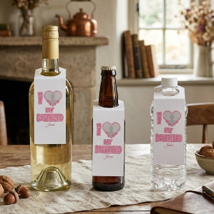 Custom I Love My Boyfriend – Add Photo & Name Bottle Hanger Tag
