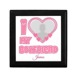 Custom I Love My Boyfriend – Add Photo & Name Gift Box