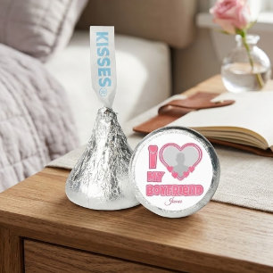 Custom I Love My Boyfriend – Add Photo & Name Hershey®'s Kisses®