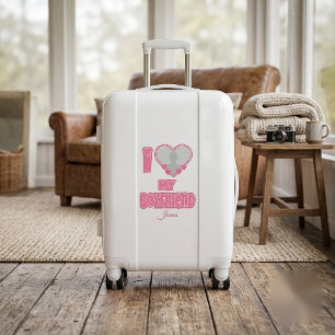 Custom I Love My Boyfriend – Add Photo & Name Luggage
