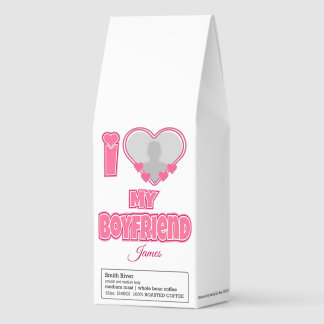 Custom I Love My Boyfriend – Add Photo & Name Roasted Coffee
