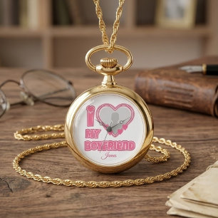 Custom I Love My Boyfriend – Add Photo & Name Watch
