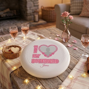 Custom I Love My Boyfriend – Add Photo & Name Wham-O Frisbee