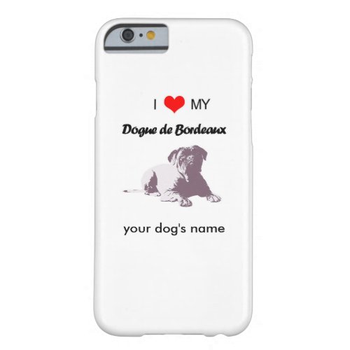 Custom I love my Dogue de Bordeaux case