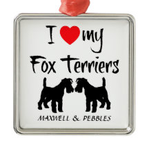 Custom I Love My Fox Terriers