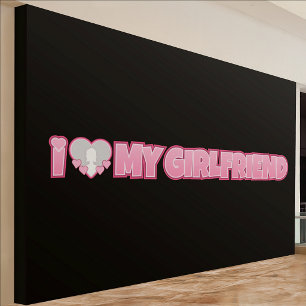 Custom I Love My Girlfriend – Add Photo Banner