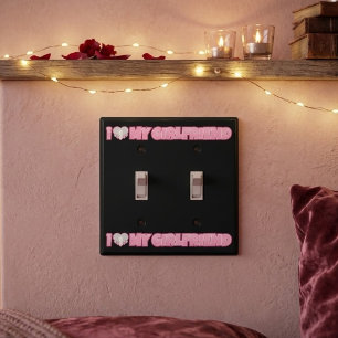 Custom I Love My Girlfriend – Add Photo Light Switch Cover