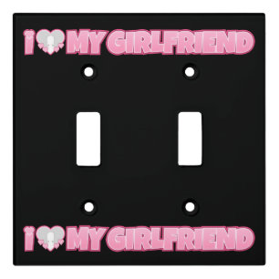 Custom I Love My Girlfriend – Add Photo Light Switch Cover