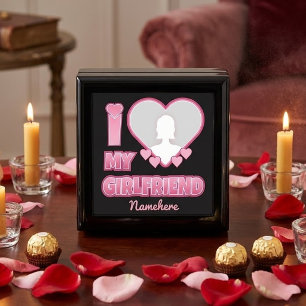 Custom I Love My Girlfriend – Add Photo & Name Gift Box