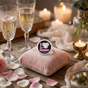 Custom I Love My Girlfriend – Add Photo & Name Ring