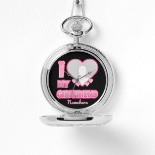 Custom I Love My Girlfriend – Add Photo & Name Watch