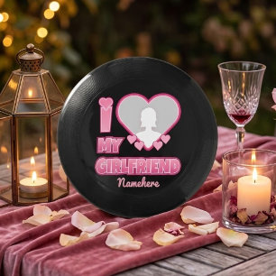 Custom I Love My Girlfriend – Add Photo & Name Wham-O Frisbee
